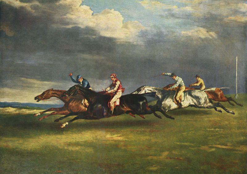Theodore   Gericault The Epsom Derby oil painting picture